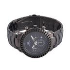 MAJESTY Multifunction Movt. Black Dial 3 ATM Water Resistant Watch with Stainless Steel Chain Strap in Black Tone