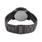 MAJESTY Multifunction Movt. Black Dial 3 ATM Water Resistant Watch with Stainless Steel Chain Strap in Black Tone