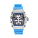 GENOA Japan Movt. 3ATM WR Black Dial Watch with Blue Colour Strap