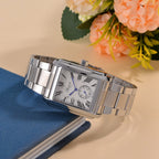 Genoa Time Limited Edition Watch, 3 ATM Water Resistant, With Butterfly Buckle Clasp, Presented in a Gift Box - White