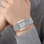 Genoa Time Limited Edition Watch, 3 ATM Water Resistant, With Butterfly Buckle Clasp, Presented in a Gift Box - White