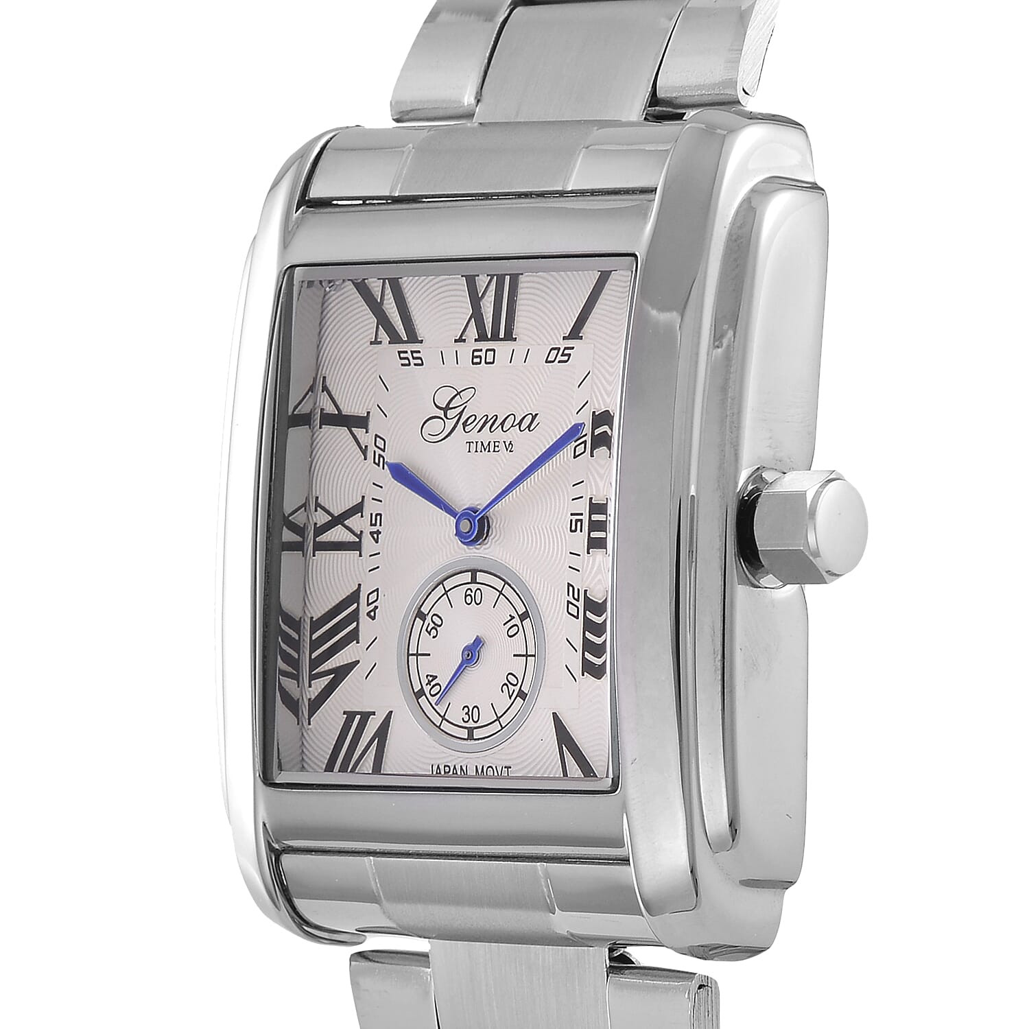 Genoa Time Limited Edition Watch, 3 ATM Water Resistant, With Butterfly Buckle Clasp, Presented in a Gift Box - White