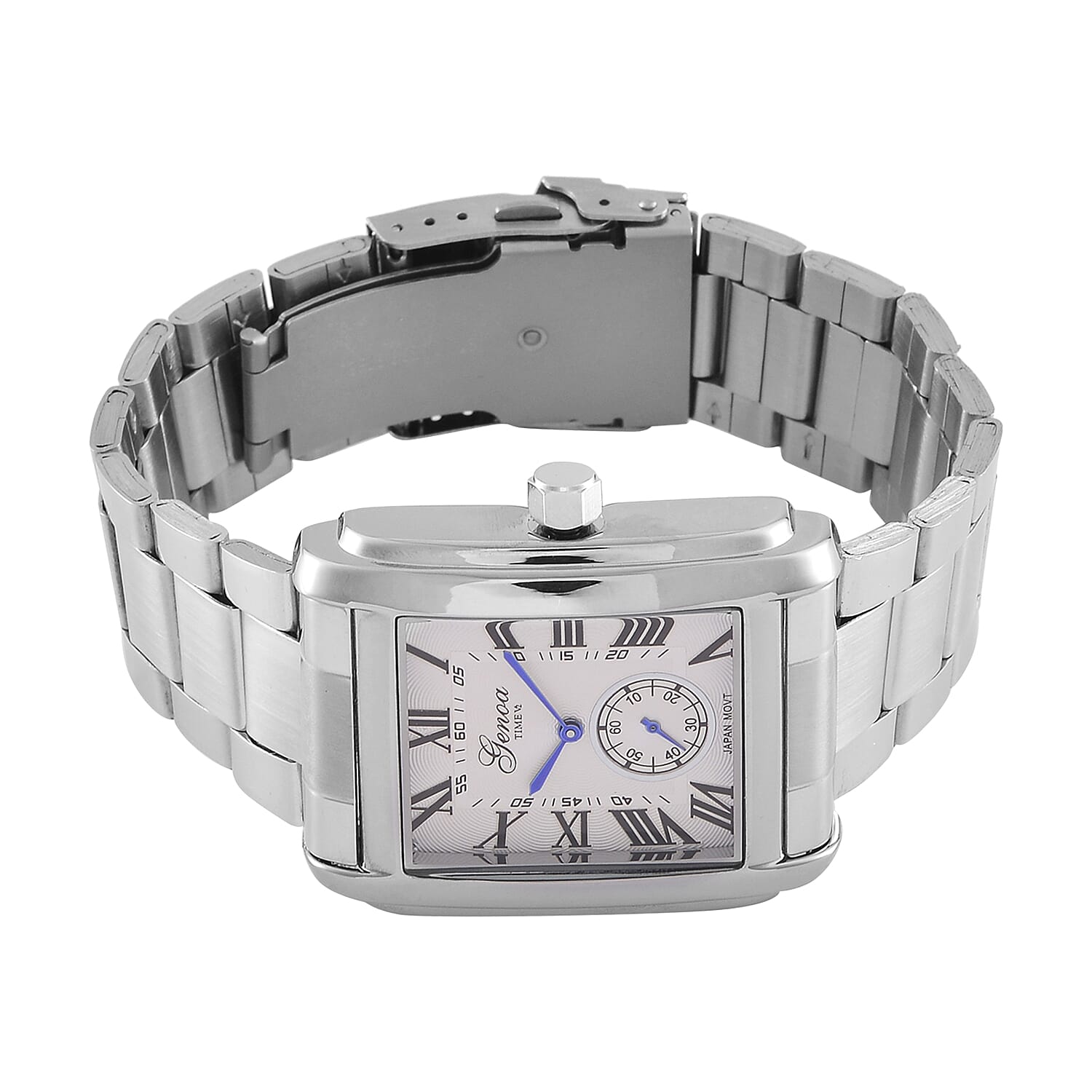 Genoa Time Limited Edition Watch, 3 ATM Water Resistant, With Butterfly Buckle Clasp, Presented in a Gift Box - White