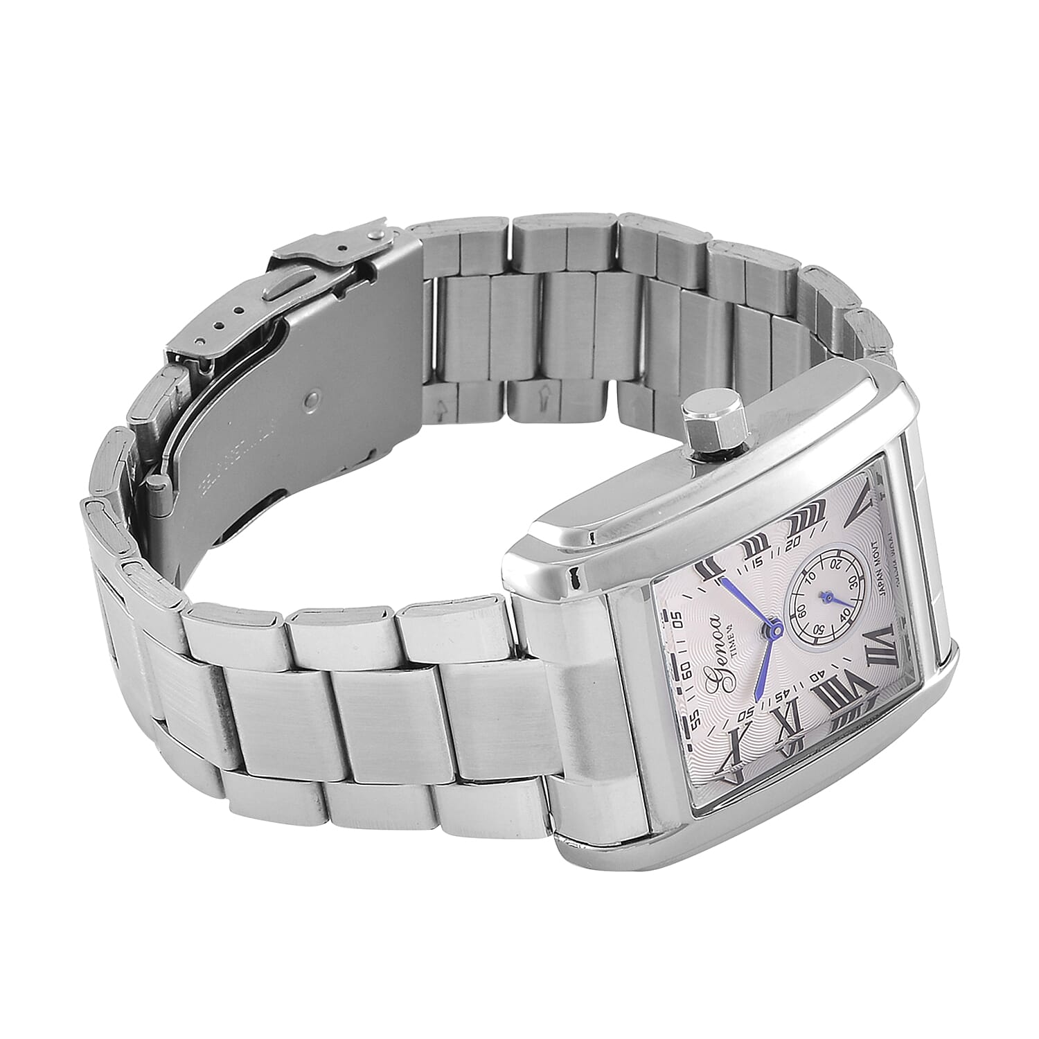 Genoa Time Limited Edition Watch, 3 ATM Water Resistant, With Butterfly Buckle Clasp, Presented in a Gift Box - White