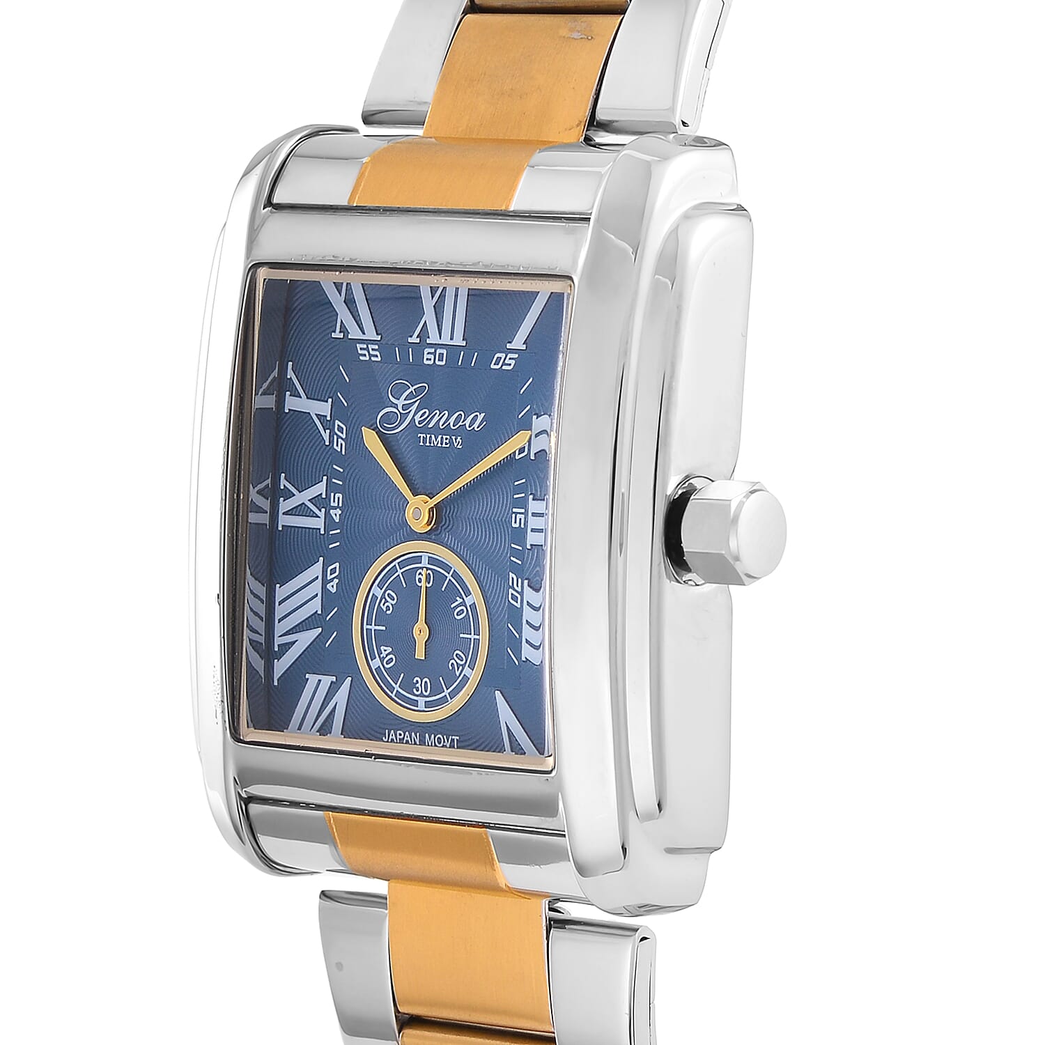 Genoa Time Limited Edition Watch, Miyota Movement, 3 ATM Water Resistant, With Butterfly Buckle Clasp, Presented in a Gift Box - Blue