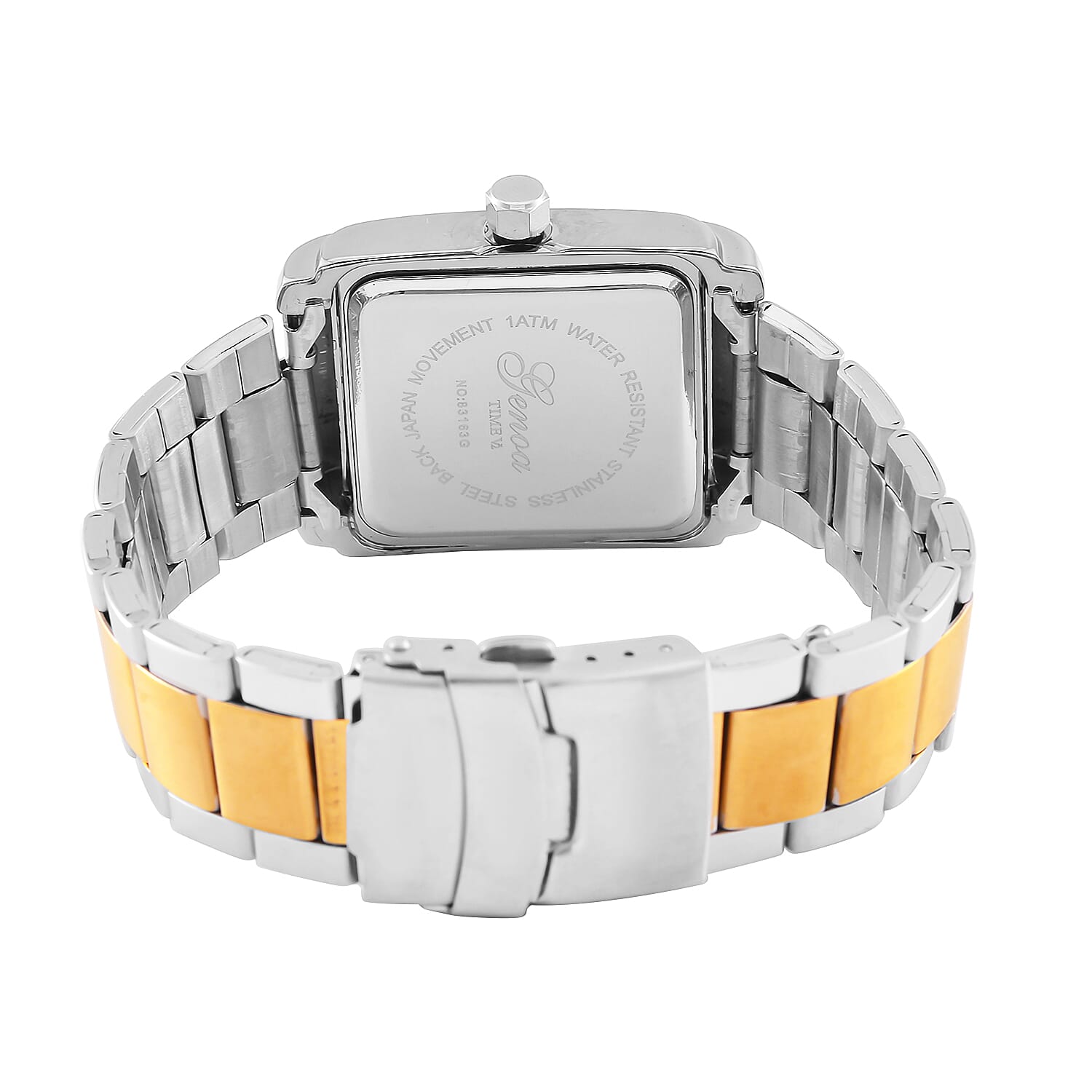 Genoa Time Limited Edition Watch, Miyota Movement, 3 ATM Water Resistant, With Butterfly Buckle Clasp, Presented in a Gift Box - Blue