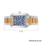 Genoa Time Limited Edition Watch, Miyota Movement, 3 ATM Water Resistant, With Butterfly Buckle Clasp, Presented in a Gift Box - Blue