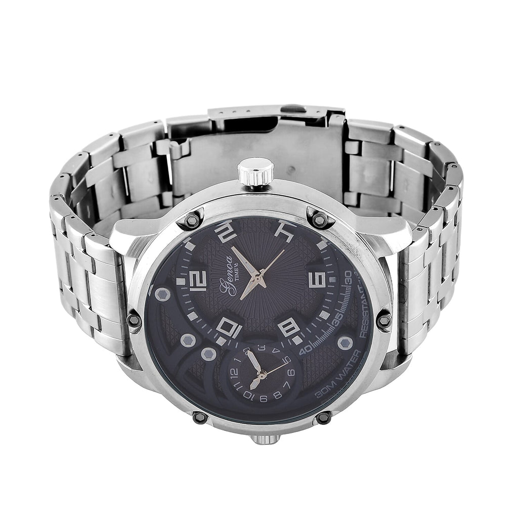 Designer Inspired - GENOA Japanese Movement Watch with Stainless Steel Band