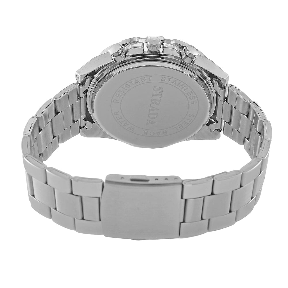 STRADA Limited Edition Japanese Movement, Water-Resistant Stainless Steel Watch Presented in a Gift Box