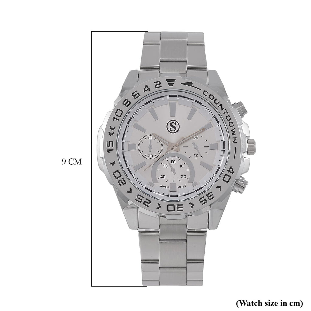 STRADA Limited Edition Japanese Movement, Water-Resistant Stainless Steel Watch Presented in a Gift Box