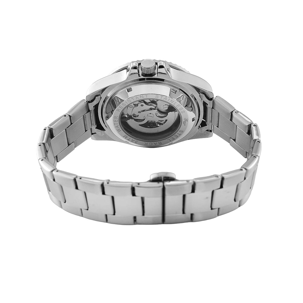 Genoa Time Limited Edition Automatic Skeleton Dial Watch - 3ATM Water Resistant - Presented in a gift box - Blue