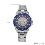 Genoa Time Limited Edition Automatic Skeleton Dial Watch - 3ATM Water Resistant - Presented in a gift box - Blue