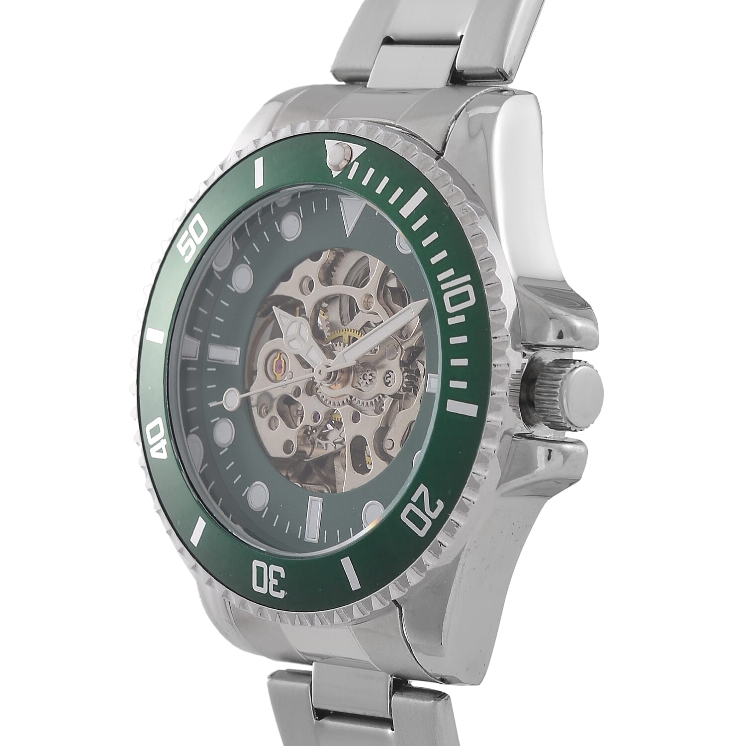 Genoa Time Limited Edition Automatic Skeleton Dial Watch - 3ATM Water Resistant - Presented in a gift box - Green
