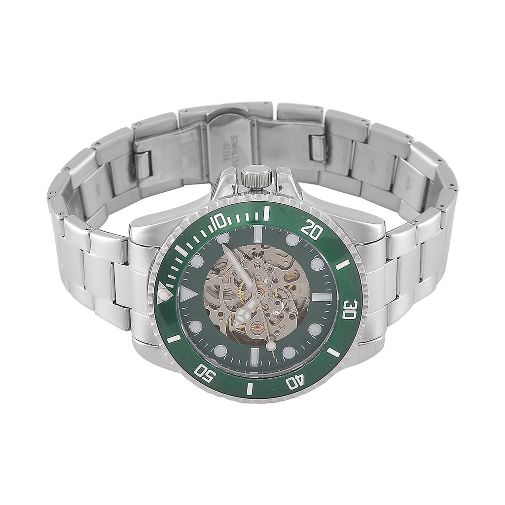 Genoa Time Limited Edition Automatic Skeleton Dial Watch - 3ATM Water Resistant - Presented in a gift box - Green