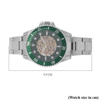 Genoa Time Limited Edition Automatic Skeleton Dial Watch - 3ATM Water Resistant - Presented in a gift box - Green