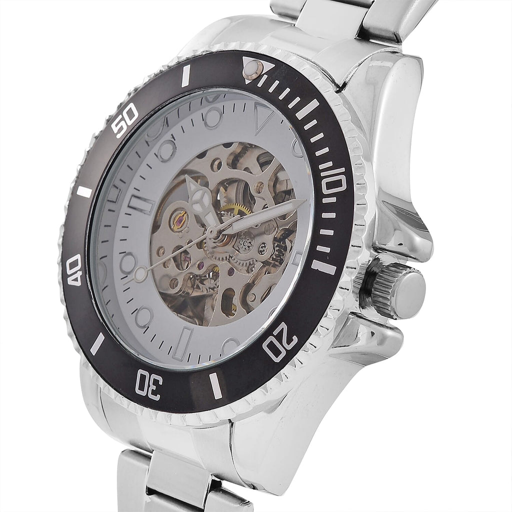 Genoa Time Limited Edition Automatic Skeleton Dial Watch - 3ATM Water Resistant - Presented in a gift box - Black