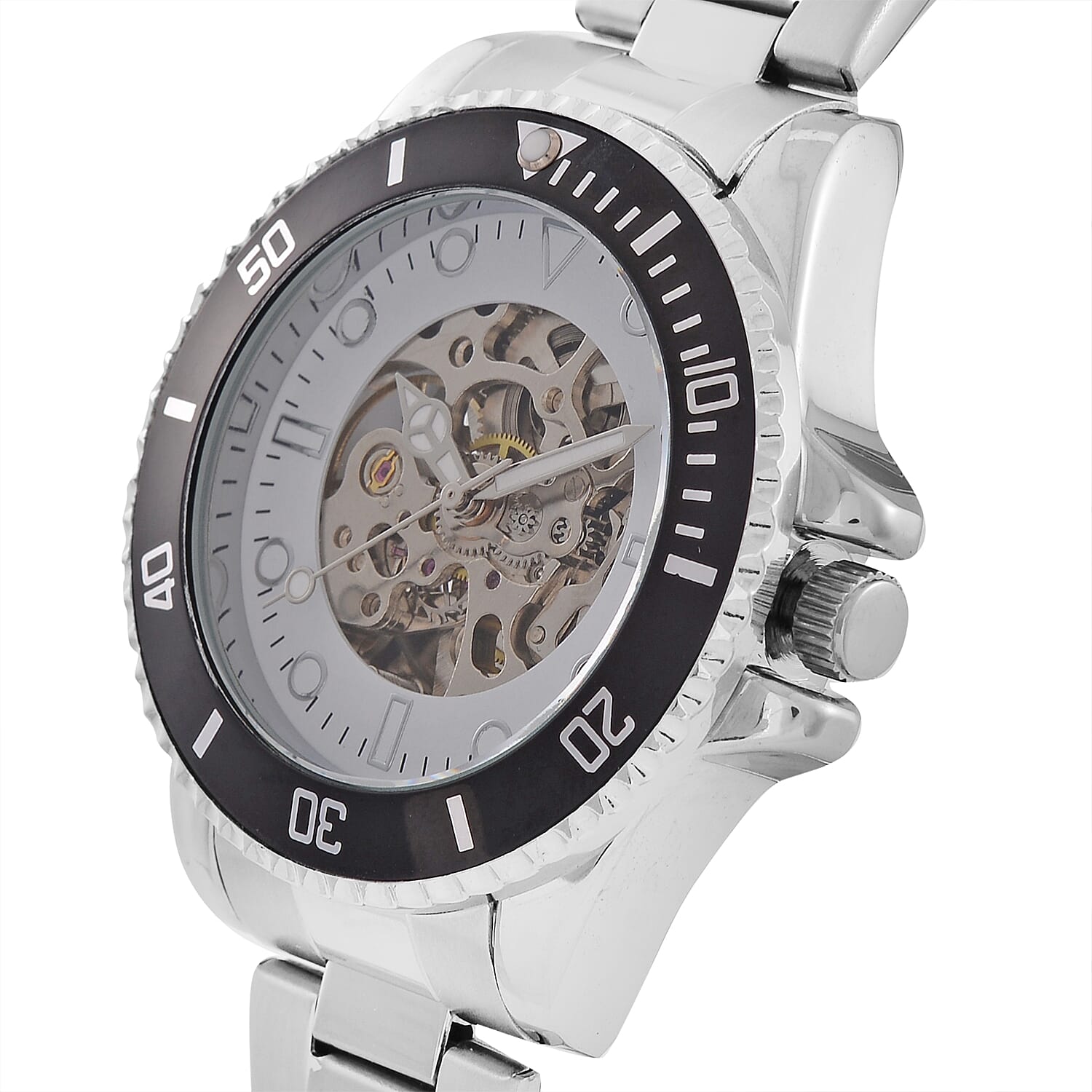 Genoa Time Limited Edition Automatic Skeleton Dial Watch - 3ATM Water Resistant - Presented in a gift box - Black