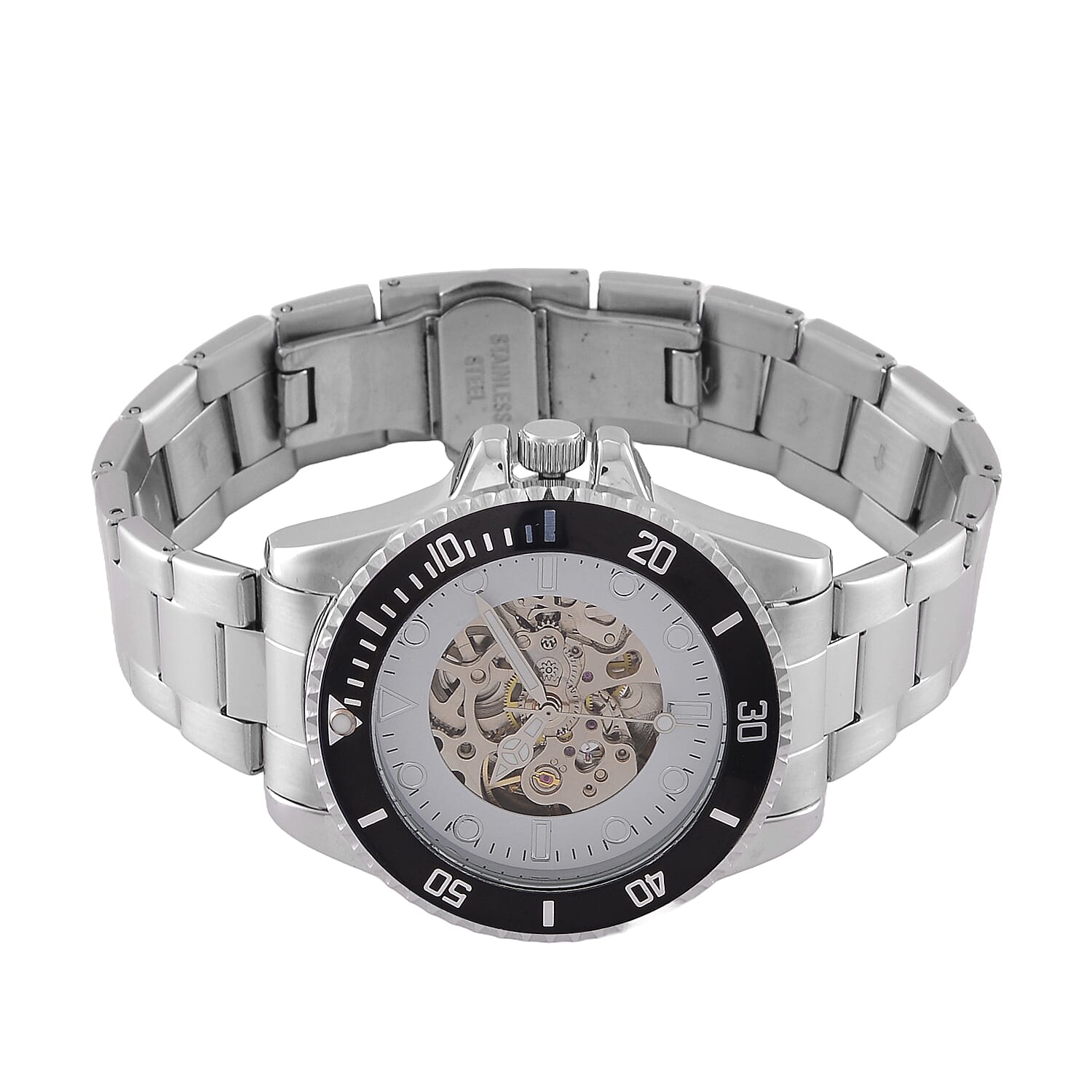 Genoa Time Limited Edition Automatic Skeleton Dial Watch - 3ATM Water Resistant - Presented in a gift box - Black