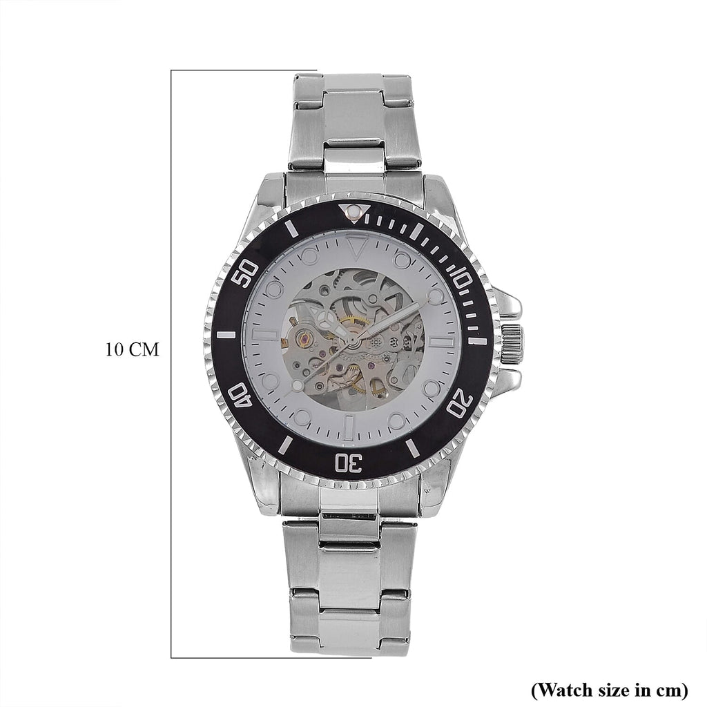 Genoa Time Limited Edition Automatic Skeleton Dial Watch - 3ATM Water Resistant - Presented in a gift box - Black