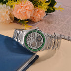 Limited Edition - Genoa Time V2 Automatic Movt, Skeleton Dial Crystal Studded Watch