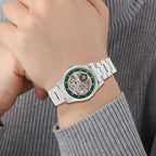 Limited Edition - Genoa Time V2 Automatic Movt, Skeleton Dial Crystal Studded Watch