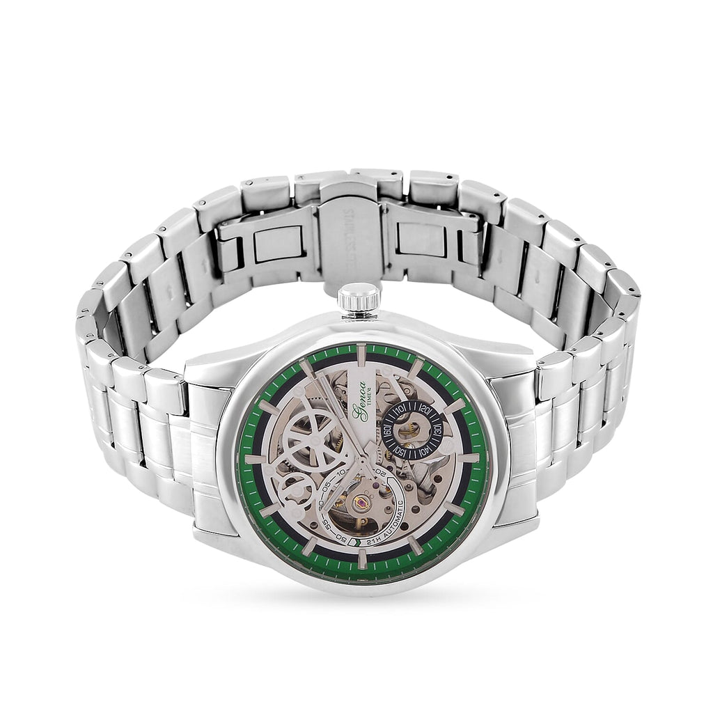 Limited Edition - Genoa Time V2 Automatic Movt, Skeleton Dial Crystal Studded Watch