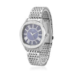 STRADA Japanese Movement Water Resistant Blue Sunshine Hydraulic Dial Watch with Stainless Steel Strap