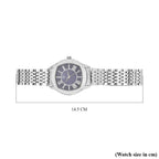 STRADA Japanese Movement Water Resistant Blue Sunshine Hydraulic Dial Watch with Stainless Steel Strap