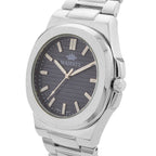 ONE TIME DEAL - Majesty Miyota 2035 Movement 3ATM Water Resistant Navy Blue Hydraulic Dial Watch with Silver Colour Strap