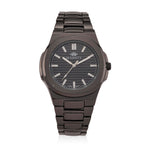 Majesty Miyota 2035 Movement 3ATM Water Resistant Black Hydraulic Dial Watch with Black Colour Chain Strap