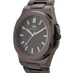 Majesty Miyota 2035 Movement 3ATM Water Resistant Black Hydraulic Dial Watch with Black Colour Chain Strap