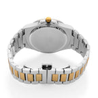 Majesty Miyota 2035 Movement 3ATM Water Resistant Silver Hydraulic Dial Watch with Two-Tone Chain Strap