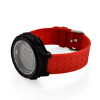 MAJESTY Digital Electronic 3ATM WR LCD Dial - Black Case Mens Watch with Red TUP Strap
