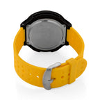 MAJESTY Digital Electronic 3ATM WR LCD Dial - Black Case Mens Watch with Yellow TUP Strap
