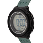 MAJESTY Digital Electronic 3ATM WR LCD Dial - Black Case Mens Watch with Cyan TUP Strap