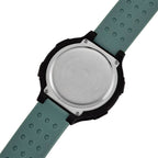 MAJESTY Digital Electronic 3ATM WR LCD Dial - Black Case Mens Watch with Cyan TUP Strap