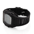 MAJESTY Digital Electronic 3ATM WR LCD Dial - Black Case Mens Watch with Black TUP Strap