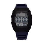 MAJESTY Digital Electronic 3ATM WR LCD Dial - Black Case Mens Watch with Blue TUP Strap
