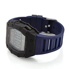 MAJESTY Digital Electronic 3ATM WR LCD Dial - Black Case Mens Watch with Blue TUP Strap