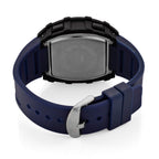 MAJESTY Digital Electronic 3ATM WR LCD Dial - Black Case Mens Watch with Blue TUP Strap