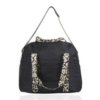 Waterproof Duffle Weekender Tote Bag with Shoulder Strap - Black