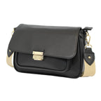 Waterproof Front Buckle Crossbody Bag - Black