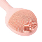 Waterproof Silicone Facial Cleansing Brush - Light Pink (with 4 Speeds - USB Charger)