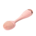 Waterproof Silicone Facial Cleansing Brush - Light Pink (with 4 Speeds - USB Charger)