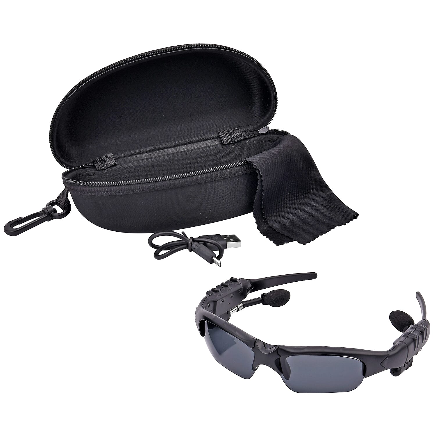 Sunglasses with Rechargeable Wireless Handsfree Earphones (Plays upto 3-4 Hrs) for Driving, Walking, Running, Gym and More