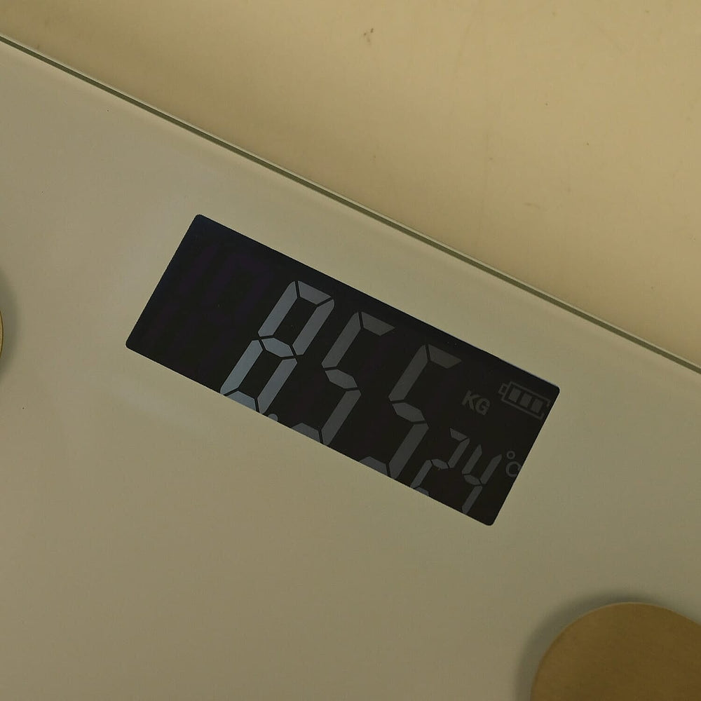 Body Weigh Scale with Bluetooth - Battery (2xAAA not incl.) - White