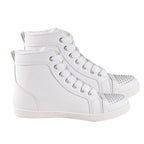White Ankle Trainers with Faux Fur Lining (Size 3)