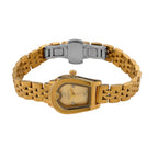 MAJESTY Quartz 7T35 Japan Movement 3ATM WR Gold Sunshine - Crystal Dial - Gold Case Ladies Watch with Gold Stainless Steel Strap