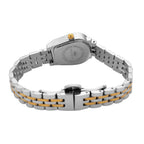 MAJESTY Quartz 7T35 Japan Movement 3ATM WR White Sunshine - Crystal Dial Ladies Watch with Two-Tone Stainless Steel Strap