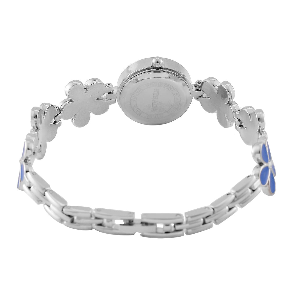 Strada Enamel-Detail Watch with Japanese Movement - Water Resistant (Blue)